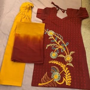 💥SALE🎉🎉💥100% Cotton❣️ 3 piece indian outfit.